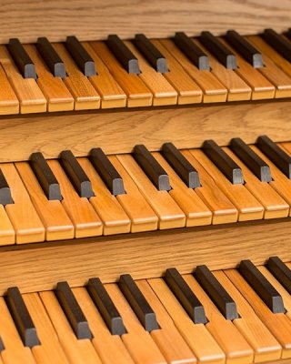 Wooden manual keyboards